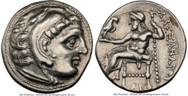 MACEDONIAN KINGDOM. Alexander III the Great (336-323 BC). AR drachm (17mm, 11h). NGC Choice VF. Posthumous issue, Colophon, ca. 319-310 BC. Head of He...