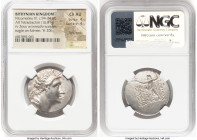 BITHYNIAN KINGDOM. Nicomedes IV (94-74 BC.) AR tetradrachm (28mm, 16.81 gm, 11h). NGC Choice AU 4/5 - 4/5, light marks. Dated Bithynian Era 206 (92/1 ...