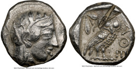 NEAR EAST or EGYPT. Ca. 5th-4th centuries BC. AR tetradrachm (24mm, 16.63 gm, 9h). NGC XF 5/5 - 2/5, test cuts. Head of Athena right, wearing crested ...