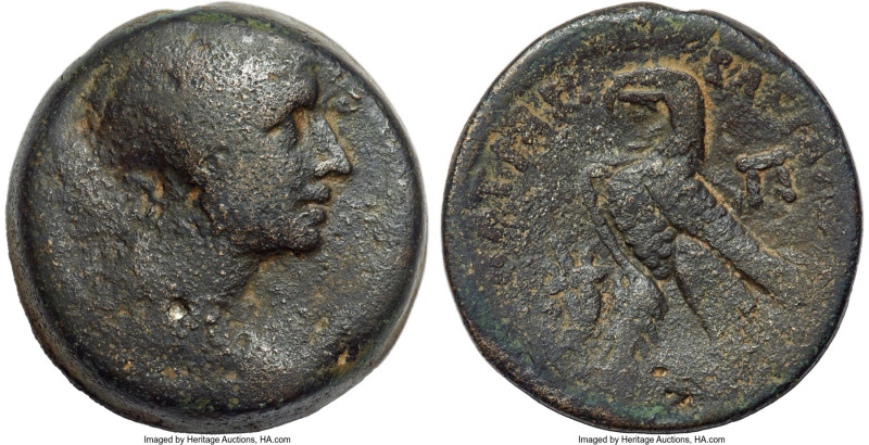 PTOLEMAIC EGYPT. Cleopatra VII (51-30 BC). AE 80 drachmae (27mm, 20.40 gm, 12h)....