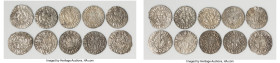 Cilician Armenia. Levon I 10-Piece Lot of Uncertified Trams ND (1198-1217) VF, Average size 21.5mm. Average weight 2.89gm. Sold as is, no returns. HID...