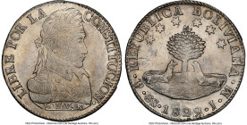 Republic 8 Soles 1829 PTS-JM AU Details (Obverse Cleaned) NGC, Potosi mint, KM97. HID09801242017 © 2024 Heritage Auctions | All Rights Reserved