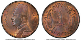 Fuad I Millieme AH 1351 (1932)-H MS64 Red and Brown PCGS, Heaton mint, KM344. HID09801242017 © 2024 Heritage Auctions | All Rights Reserved