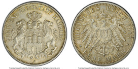 Hamburg. Free City 5 Mark 1913-J MS63 PCGS, Hamburg mint, KM610, J-65. HID09801242017 © 2024 Heritage Auctions | All Rights Reserved
