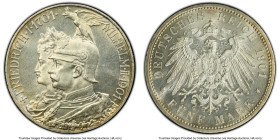 Prussia. Wilhelm II "200th Anniversary Kingdom of Prussia" 5 Mark 1901-A MS62 PCGS, Berlin mint, KM526, J-106. Conservatively graded. HID09801242017 ©...