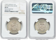 Weimar Republic Pair of Certified 3 Mark Commemoratives, 1) "Walter Vogelweide" 3 Mark 1930-E - MS64 NGC, Muldenhutten mint, KM69. Ex. Morris Collecti...