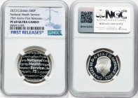 Charles III silver Proof "National Health Service - 75th Anniversary" 50 Pence 2023 PR69 Ultra Cameo NGC, Mintage: 4,260. First Releases. HID098012420...