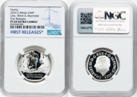 Charles III silver Colorized Proof "Lion, Witch & Wardrobe" 50 Pence 2023 PR69 Ultra Cameo NGC, Mintage: 5,010. Chronicles of Narnia series. First Rel...