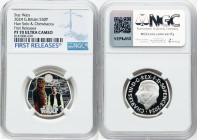 Charles III silver Colorized Proof "Han Solo & Chewbacca" 50 Pence 2024 PR70 Ultra Cameo NGC, Mintage: 12,510. Star Wars series. First Releases. HID09...