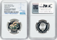 Charles III silver Colorized Proof "Diplodocus" 50 Pence 2024 PR70 Ultra Cameo NGC, Mintage: 5,210. Dinosaurs: Iconic Specimens series. First Releases...
