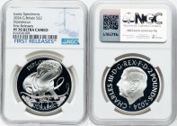 Charles III silver Proof "Diplodocus" 2 Pounds (1 oz) 2024 PR70 Ultra Cameo NGC, Mintage: 2,010. Dinosaurs: Iconic Specimens series. First Releases. H...