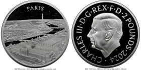 Charles III silver Proof "Paris" 2 Pounds (1 oz) 2024 PR69 Ultra Cameo NGC, KM-Unl. City Views series. Paris. HID09801242017 © 2024 Heritage Auctions ...