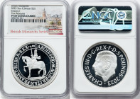 Charles III silver Proof "King Charles I" 5 Pounds (2 oz) 2023 PR69 Ultra Cameo NGC, Mintage: 606. British Monarchs series. First Releases. HID0980124...