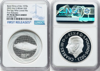Charles III silver Proof "The Spy Who Loved Me" 5 Pounds (2 oz) 2023 PR70 Ultra Cameo NGC, Mintage: 760. Bond Films of the 1970s series. First Release...