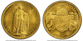Franz Joseph I gold 20 Korona 1914-KB MS63 PCGS, Kremnica mint, KM486, Huszar-2198. HID09801242017 © 2024 Heritage Auctions | All Rights Reserved