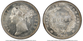 British India. Victoria Rupee 1840-(c or b) MS62 PCGS, Calcutta mint, KM458.2, S&W 3.33. HID09801242017 © 2024 Heritage Auctions | All Rights Reserved...