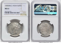British India. Victoria Pair of Certified Rupees 1840-(b & c) MS61 NGC, Calcutta mint, KM458.2. HID09801242017 © 2024 Heritage Auctions | All Rights R...