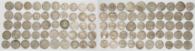 Abbasid. Anonymous 50-Piece Lot of Uncertified Dirhams VF, Unattributed research lot. Sizes range from 20.6-26.4mm. Weight average 2.89gm. Sold as is,...