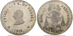 Oaxaca. Revolutionary 2 Pesos 1915 MS61 NGC, KM747.1. Sixth bust, "DOS" variety. HID09801242017 © 2024 Heritage Auctions | All Rights Reserved