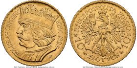 Republic gold 10 Zlotych 1925-(w) MS65 NGC, Warsaw mint, KM-Y32, Fr-116. One year type. HID09801242017 © 2024 Heritage Auctions | All Rights Reserved