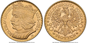 Republic gold 20 Zlotych 1925-(w) MS64 NGC, Warsaw mint, KM-Y33, Fr-115. Boleslaus I the Brave. HID09801242017 © 2024 Heritage Auctions | All Rights R...