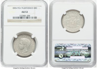 Spanish Colony. Alfonso XIII 40 Centavos 1896-PGV AU53 NGC, Madrid mint, KM23. Scarce one year type. HID09801242017 © 2024 Heritage Auctions | All Rig...