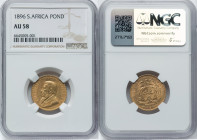 Republic gold Pond 1896 AU58 NGC, Pretoria mint, KM10.2, Fr-2. HID09801242017 © 2024 Heritage Auctions | All Rights Reserved