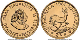 Republic gold Proof 2 Rand 1961 PR67 NGC, Pretoria mint, KM64, Hern-R34. Mintage: 3,932. HID09801242017 © 2024 Heritage Auctions | All Rights Reserved...