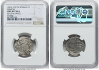 Philip III Cob 2 Reales (1616-1617) P-M Fine Details (Sea Salvaged) NGC, Potosi mint, KM8, Calico-628. 5.83gm. HID09801242017 © 2024 Heritage Auctions...