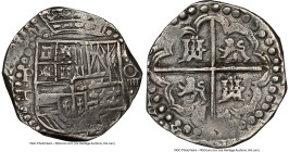 Philip III Cob 8 Reales (1618-1621) P-T AU Details (Mount Removed, Cleaned) NGC, Potosi mint, KM10. 26.50gm. HID09801242017 © 2024 Heritage Auctions |...