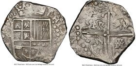 Philip IV Cob 8 Reales 1629 P-T MS61 NGC, Potosi mint, KM19a. 26.40gm. Satin and virtually free of wear. HID09801242017 © 2024 Heritage Auctions | All...