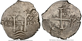Charles II Cob 8 Reales 1683 P-V AU58 NGC, Potosi mint, KM26. 27.42gm. HID09801242017 © 2024 Heritage Auctions | All Rights Reserved