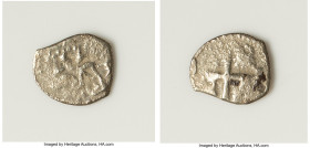 Philip V "Princess Louisa" Cob 1/2 Real 1737-P Fine (Saltwater Effect), Potosi mint, KM27a. 1.31gm. Accompanied by COA and flip. Salvaged from the "Pr...