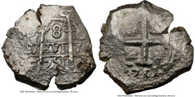 Ferdinand VI Cob 8 Reales 1751 P-q AU Details (Corrosion) NGC, Potosi mint, KM40, Cal-518. 25.16gm. HID09801242017 © 2024 Heritage Auctions | All Righ...