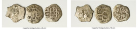 3-Piece Lot of Contemporary Cast Imitative 8 Reales, These all appear to be crude, cast examples made of low-grade silver meant to mimic Potosi Cobs, ...
