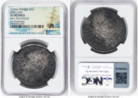 Louis XV "Le Chameau" Ecu 1725-H XF Details (Sea Salvaged) NGC, La Rochelle mint, KM472.9, Dav-1329. Salvaged from the "Le Chameau" (sunk in 1725 off ...