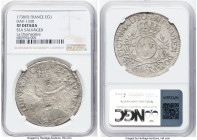 Louis XV "La Dromadaire" Ecu 1730(9)-(COW) XF Details (Sea Salvaged ) NGC, Pau mint, KM487, Dav-1330. Salvaged from the "La Dromadaire" (sunk in 1762 ...