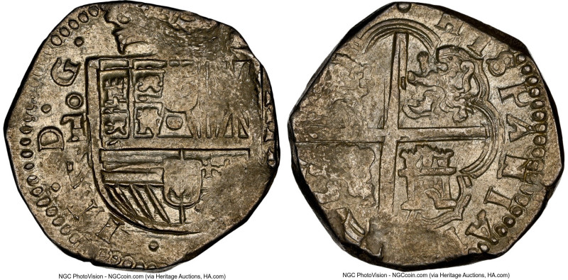 Philip III Cob 4 Reales ND (1613-1618) To-V MS62 NGC, Toledo mint, KM33.5, Cal-T...