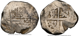 Philip III Pair of Certified Cob 4 Reales ND (1617-1621)-G NGC, Seville mint. Graded XF Details (Cleaned) and VF Details (Cleaned). HID09801242017 © 2...