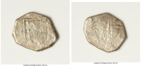 Philip III or IV "Campen" Cob 8 Reales ND VF (Saltwater Effect), Uncertain mint. 22.97gm. Accompanied by a "Shipwreck of the Dutch East Indiaman" COA....
