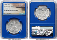 Republic "S.S. Republic" 50 Cents 1858-O Shipwreck Effect NGC, New Orleans mint. KM-A68. Seated Liberty type. Salvaged from the "S.S. Republic" Shipwr...