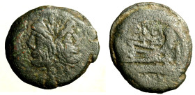 OPIMIA. Q. Opeimius (168-158 a. C.) Asse. Testa di Giano bifronte R/ Prora di nave a ds. Cr. 190/1 (g. 22,47) AE BB