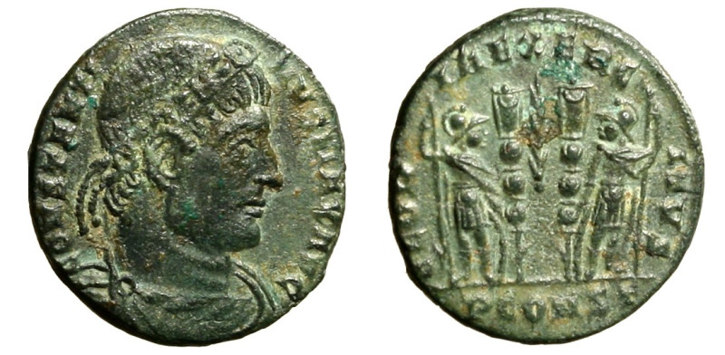 COSTANTINO I (307-337) Follis ridotto per Arles (336) CONSTANTINVS MAX AVG, Bust...