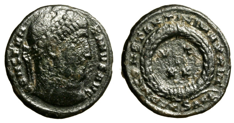 COSTANTINO I (307-337) Follis ridotto per Arles (322-323) CONSTANTINVS AVG, Test...