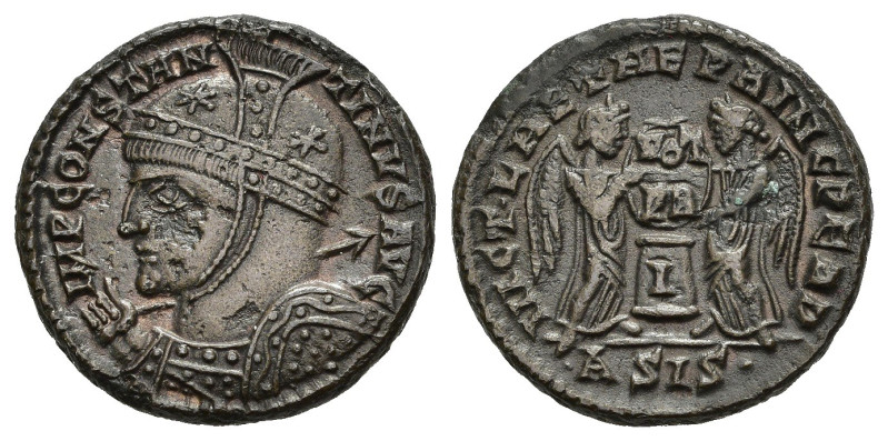 COSTANTINO I (307-337). Siscia. Centennionale. AE (3,40 g). D/ IMP CONSTANTINVS ...