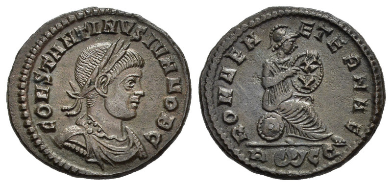 COSTANTINO II, Cesare (317-337). Roma. Nummus centennionalis. AE (3,23 g). D/ CO...