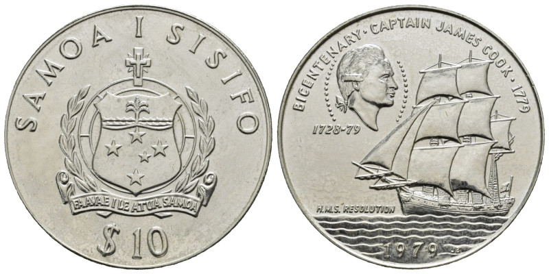 SAMOA. 10 dollari 1979. Ag. qFDC