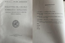 A.A.V.V. - Bollettino del Circolo Numismatico Napoletano. Anno XVI No. 2 Luglio-Dicembre 1935- XIV Napoli 1936. Brossura ed. , pp. 57 Tav. 2. LAURA BR...