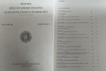 A.A.V.V. - Memorie dell'accademia Italiana di studi filatelici e numismatici. Volume III Fascicolo 2. Reggio Emilia, 1987. MEMORIE FILATELICHE:
MARIO ...