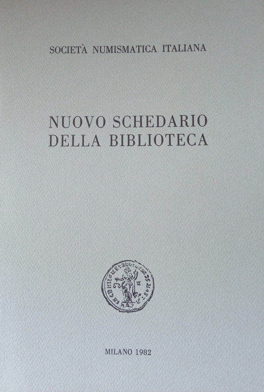 Rivista Italiana di Numismatica (RIN) - Nuovo schedario della biblioteca 1982